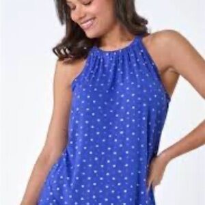 Lilly Pulitzer NWOT Dark Purple Metallic Embellished Halter Top